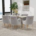 Modern Velvet Dining Chairs Set of 6