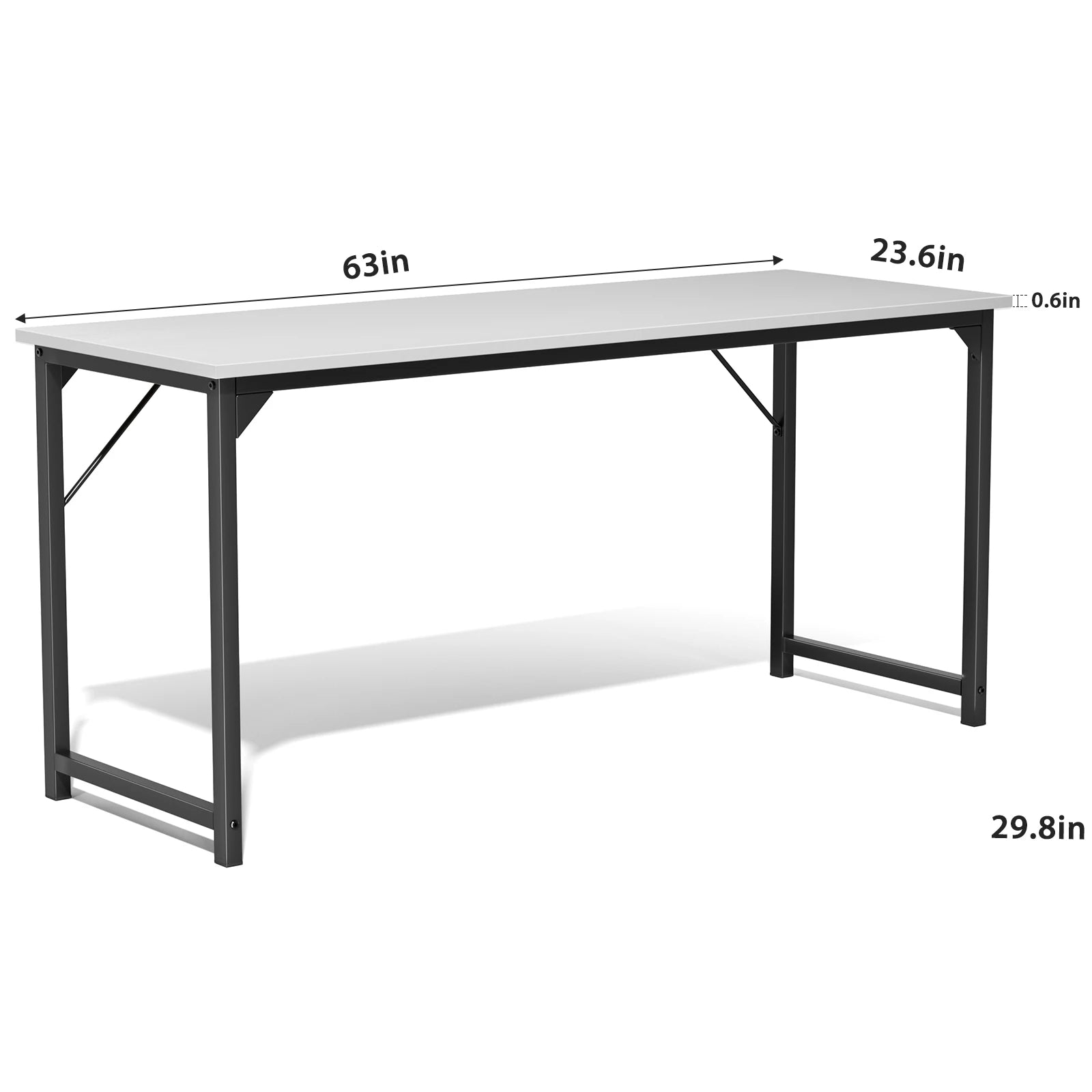 Computer Office Desk with Metal Frame