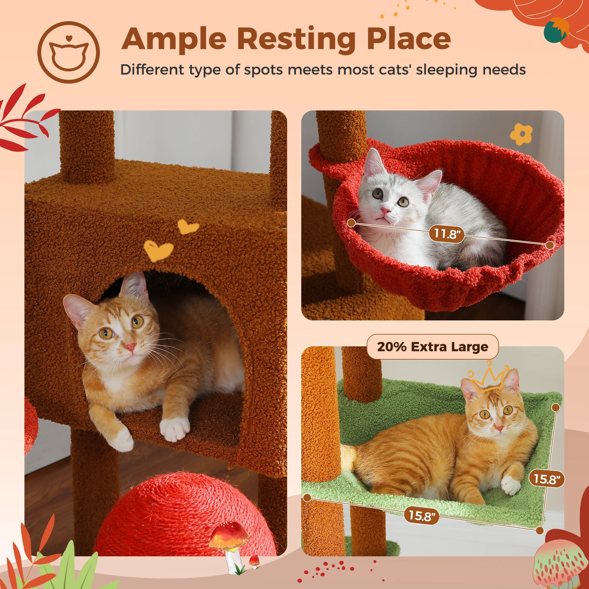 Premium Floor-to-Ceiling Cat Tree Tower