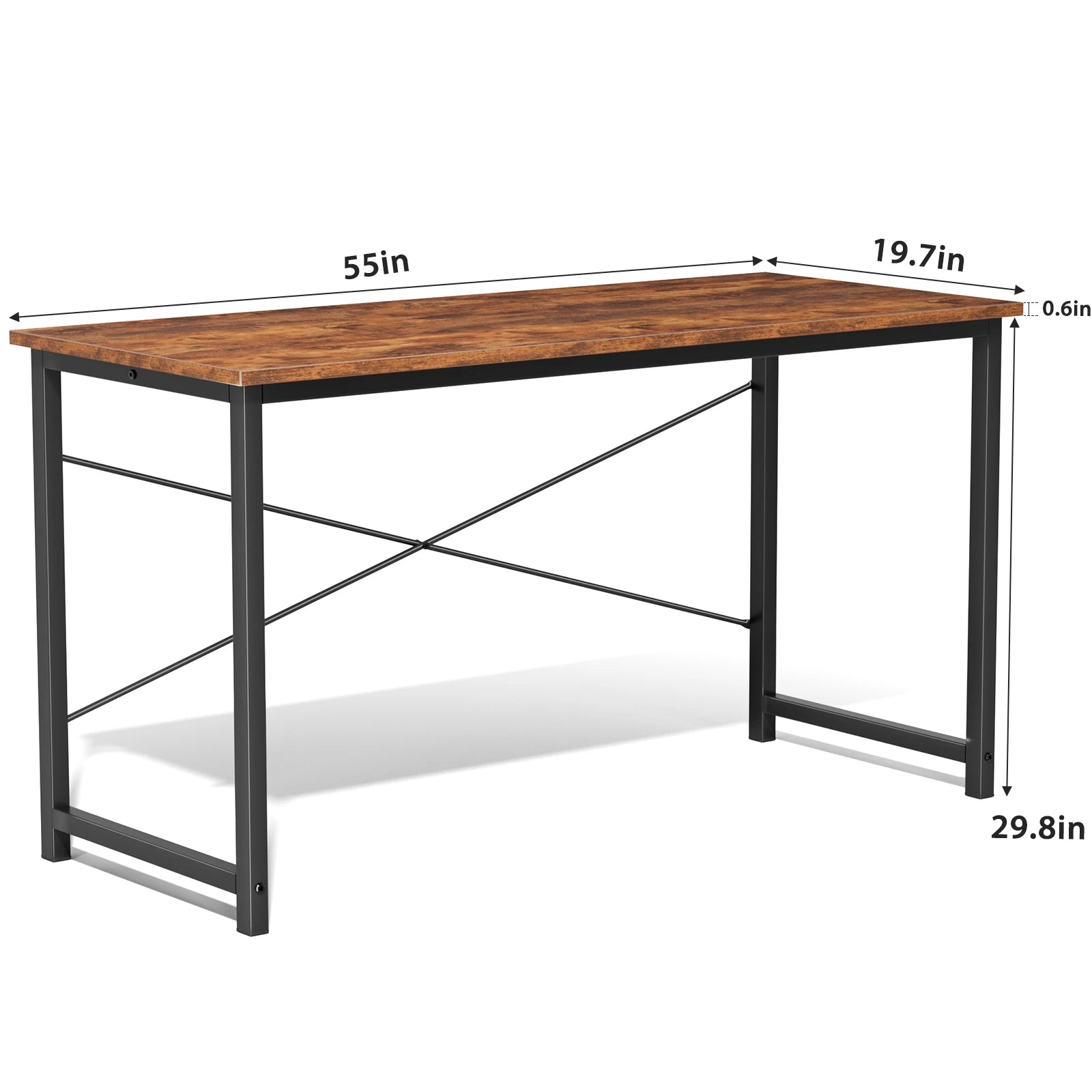 Computer Office Desk with Metal Frame