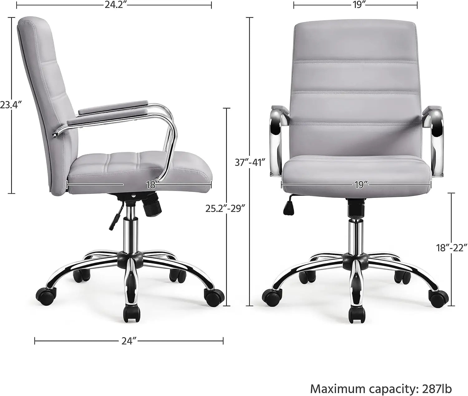 Premium PU Leather Office Chair