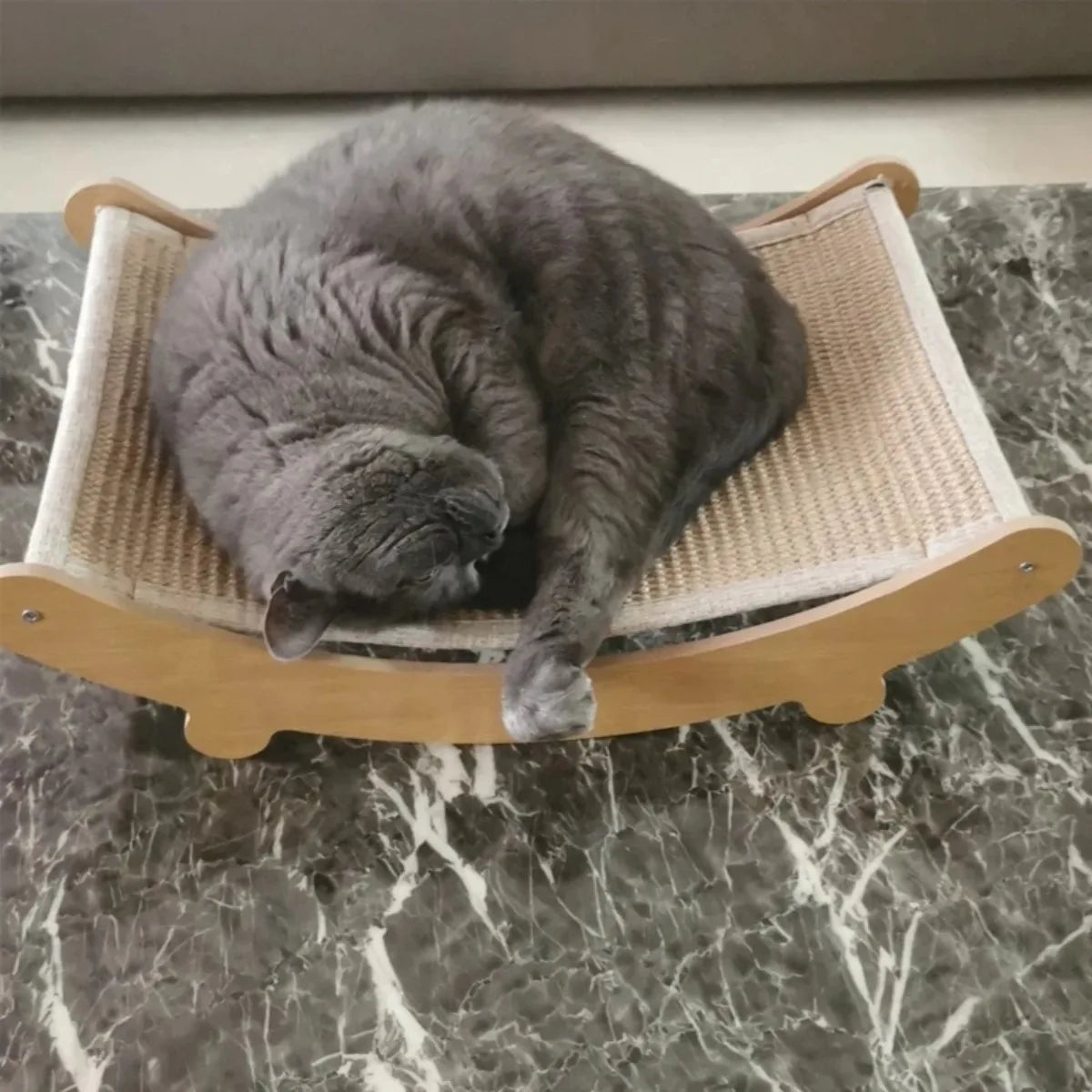 Multi-Functional Wooden Cat Scratching Pad