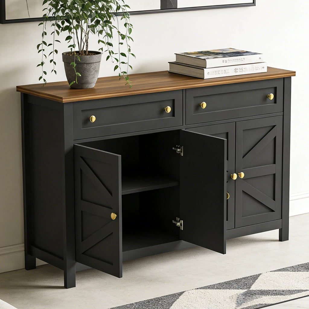 Farmhouse Sideboard Buffet Cabinet