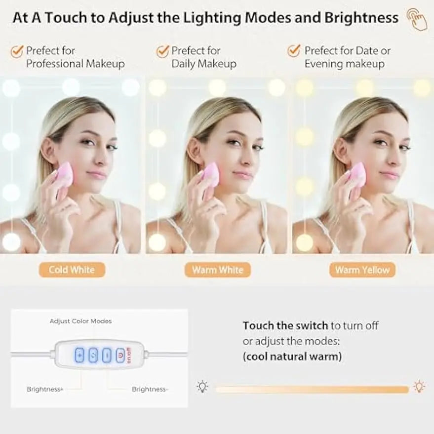 Large LED Vanity Desk