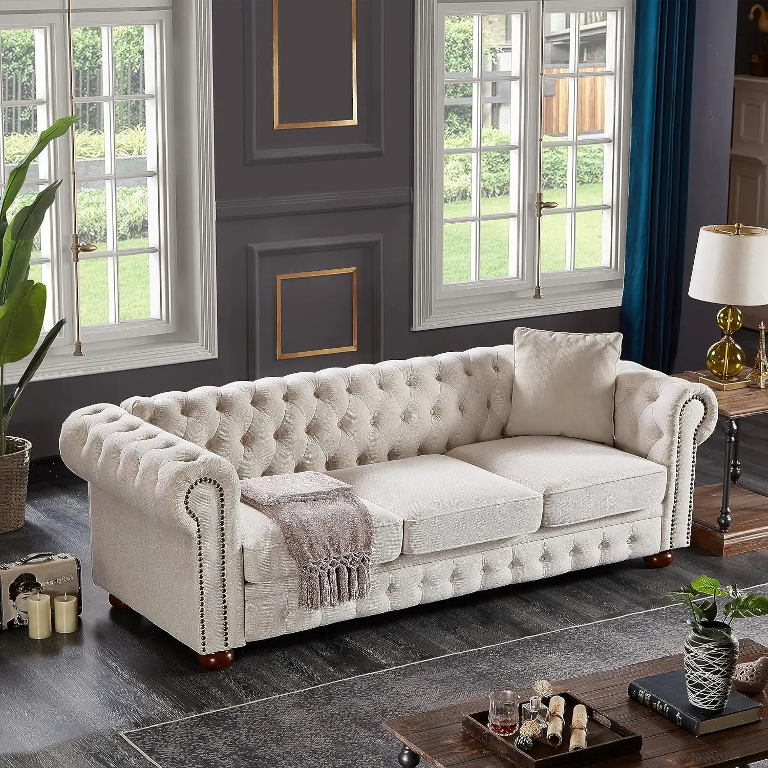 Chesterfield Leather Sofa