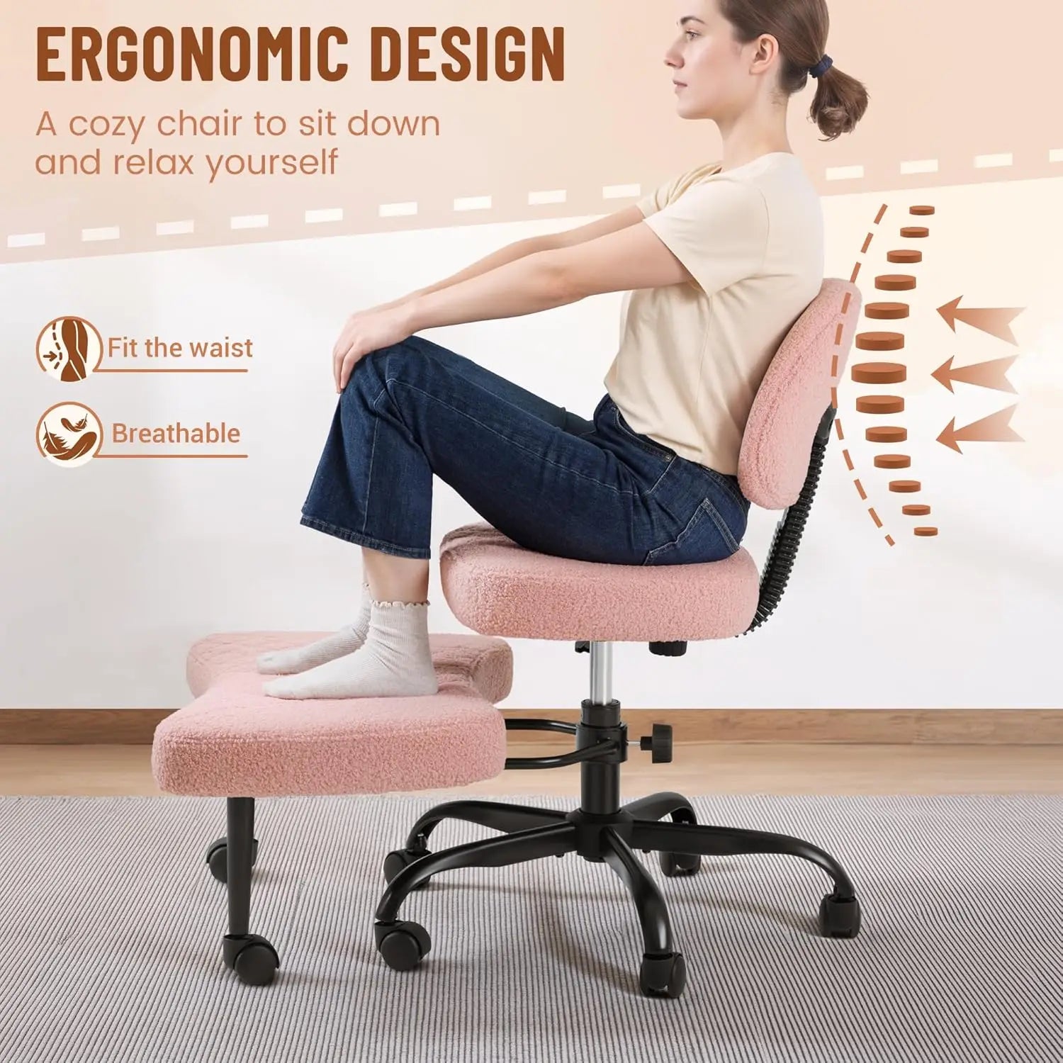 Ergonomic Cross-Legged Meditation Chair